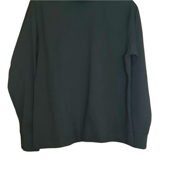 Lands End Shirt Womens Black Crew  Size Small Petite - Picture 6 of 7